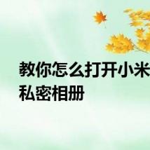 教你怎么打开小米10的私密相册