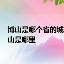 博山是哪个省的城市 博山是哪里