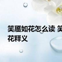 笑靥如花怎么读 笑靥如花释义