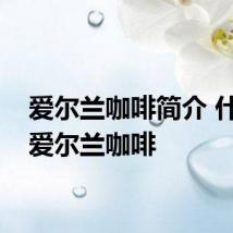 爱尔兰咖啡简介 什么叫爱尔兰咖啡