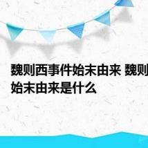 魏则西事件始末由来 魏则西事件始末由来是什么