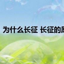 为什么长征 长征的原因