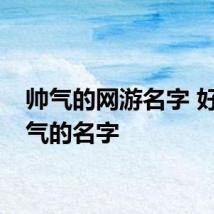 帅气的网游名字 好听霸气的名字