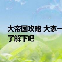 大帝国攻略 大家一起来了解下吧