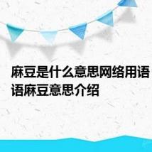 麻豆是什么意思网络用语 网络用语麻豆意思介绍