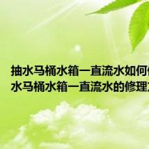 抽水马桶水箱一直流水如何修理 抽水马桶水箱一直流水的修理方法