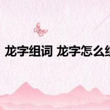 龙字组词 龙字怎么组词