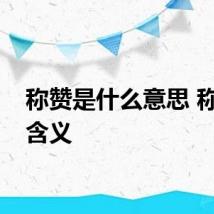 称赞是什么意思 称赞的含义