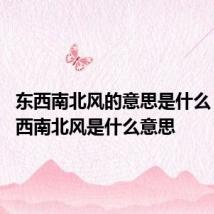 东西南北风的意思是什么 里的东西南北风是什么意思