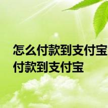 怎么付款到支付宝 如何付款到支付宝
