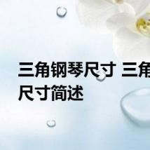 三角钢琴尺寸 三角钢琴尺寸简述