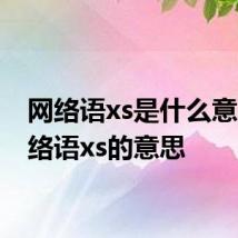 网络语xs是什么意思 网络语xs的意思