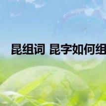 昆组词 昆字如何组词