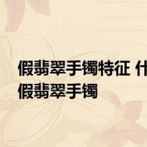 假翡翠手镯特征 什么是假翡翠手镯