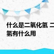 什么是二氧化氢 二氧化氢有什么用