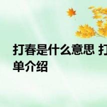 打春是什么意思 打春简单介绍