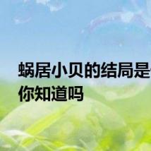蜗居小贝的结局是什么 你知道吗