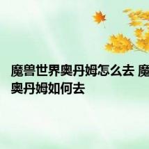 魔兽世界奥丹姆怎么去 魔兽世界奥丹姆如何去