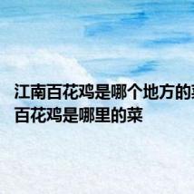 江南百花鸡是哪个地方的菜 江南百花鸡是哪里的菜