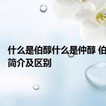 什么是伯醇什么是仲醇 伯醇仲醇简介及区别