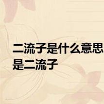 二流子是什么意思 什么是二流子