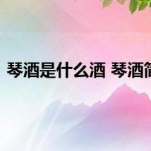 琴酒是什么酒 琴酒简介