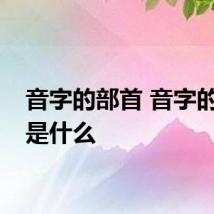音字的部首 音字的部首是什么
