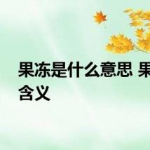 果冻是什么意思 果冻的含义