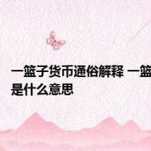 一篮子货币通俗解释 一篮子货币是什么意思