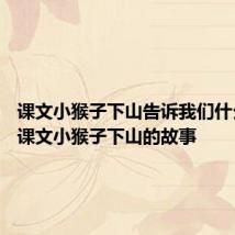 课文小猴子下山告诉我们什么道理 课文小猴子下山的故事