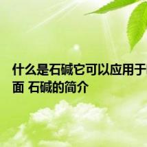 什么是石碱它可以应用于哪些方面 石碱的简介