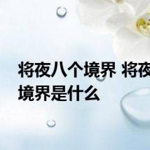 将夜八个境界 将夜八个境界是什么