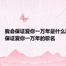 我会保证爱你一万年是什么歌 我会保证爱你一万年的歌名