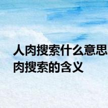 人肉搜索什么意思啊 人肉搜索的含义