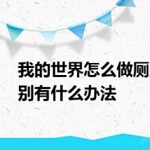 我的世界怎么做厕所 分别有什么办法