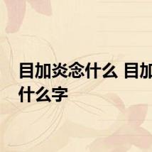 目加炎念什么 目加炎是什么字