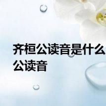齐桓公读音是什么 齐桓公读音