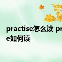 practise怎么读 practise如何读