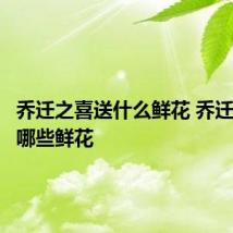 乔迁之喜送什么鲜花 乔迁之喜送哪些鲜花