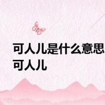 可人儿是什么意思 何谓可人儿