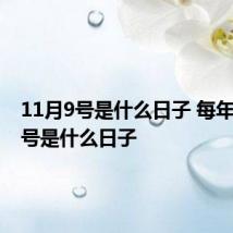 11月9号是什么日子 每年11月9号是什么日子