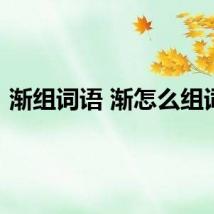 渐组词语 渐怎么组词语