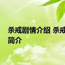 杀戒剧情介绍 杀戒剧情简介