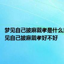 梦见自己披麻戴孝是什么意思 梦见自己披麻戴孝好不好