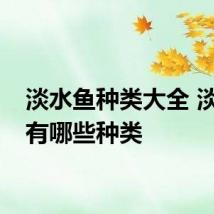 淡水鱼种类大全 淡水鱼有哪些种类