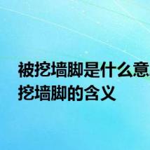 被挖墙脚是什么意思 被挖墙脚的含义