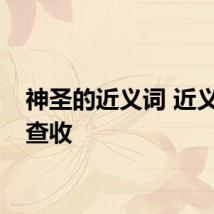 神圣的近义词 近义词请查收