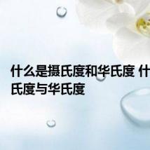 什么是摄氏度和华氏度 什么是摄氏度与华氏度