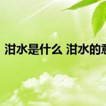泔水是什么 泔水的意思
