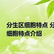 分生区细胞特点 分生区细胞特点介绍